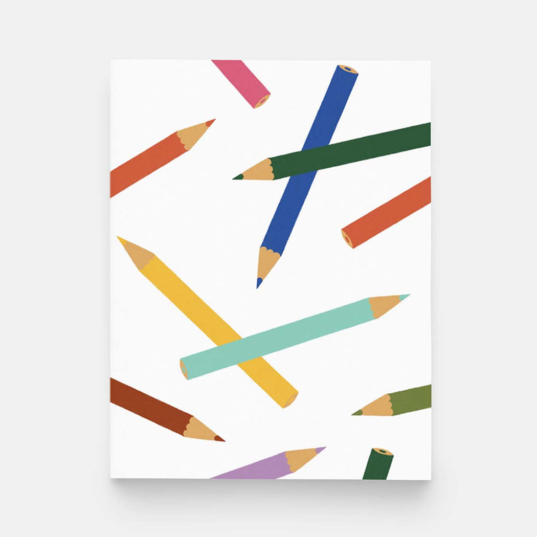 Color Pencils Greeting Card - Lockwood Shop - paper and stuff