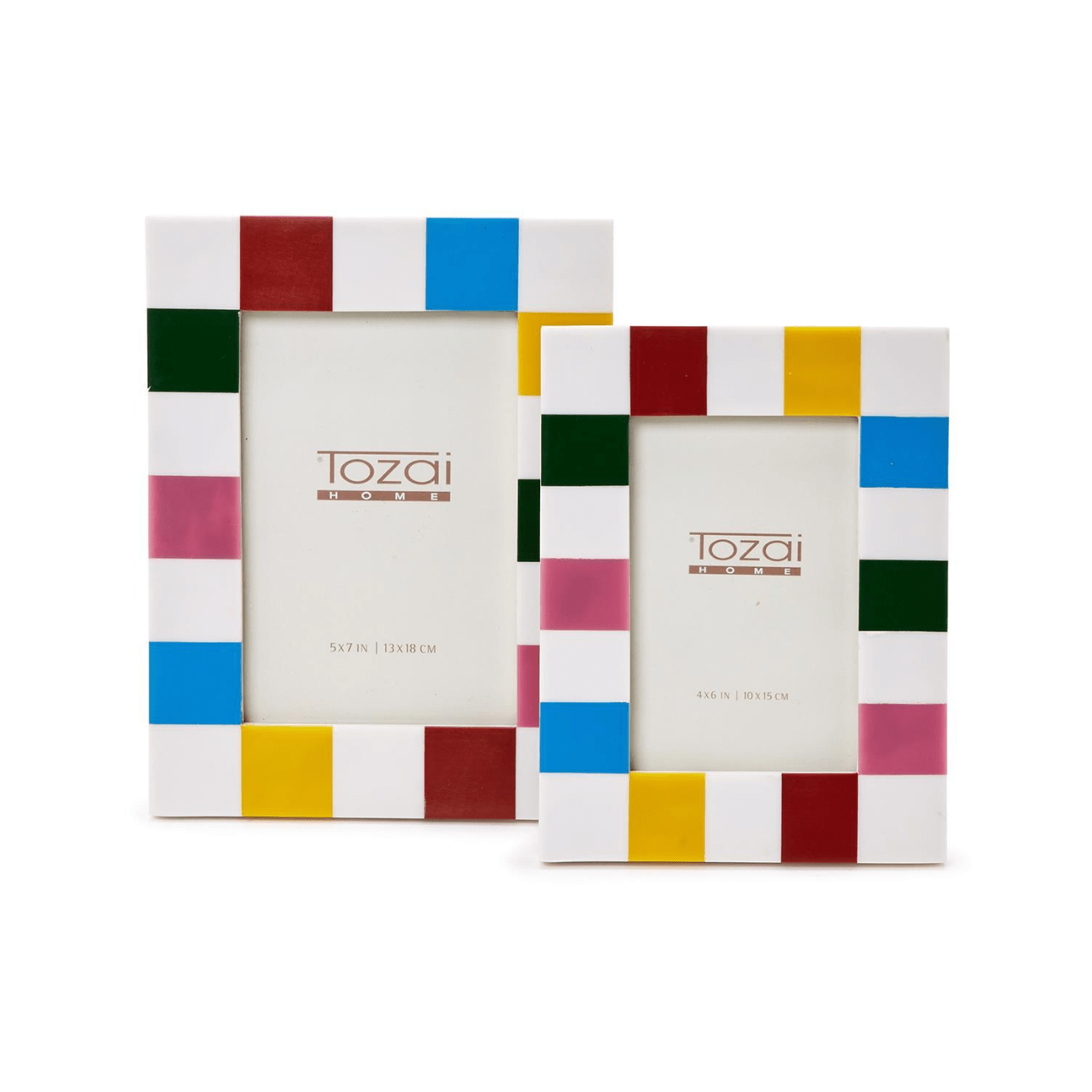 Colorblock Photo Frame - Lockwood Shop - Twos Company