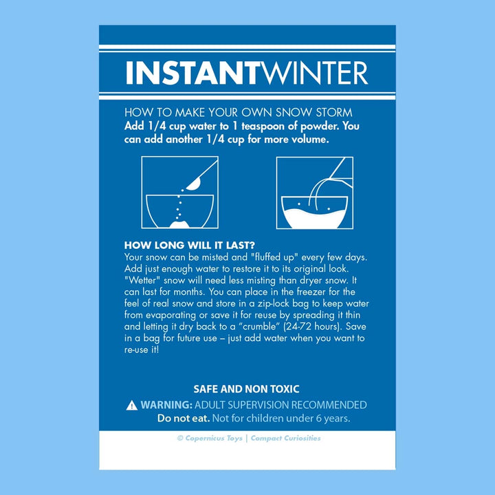 Compact Curiosities: Instant Winter - Lockwood Shop - Copernicus Toys