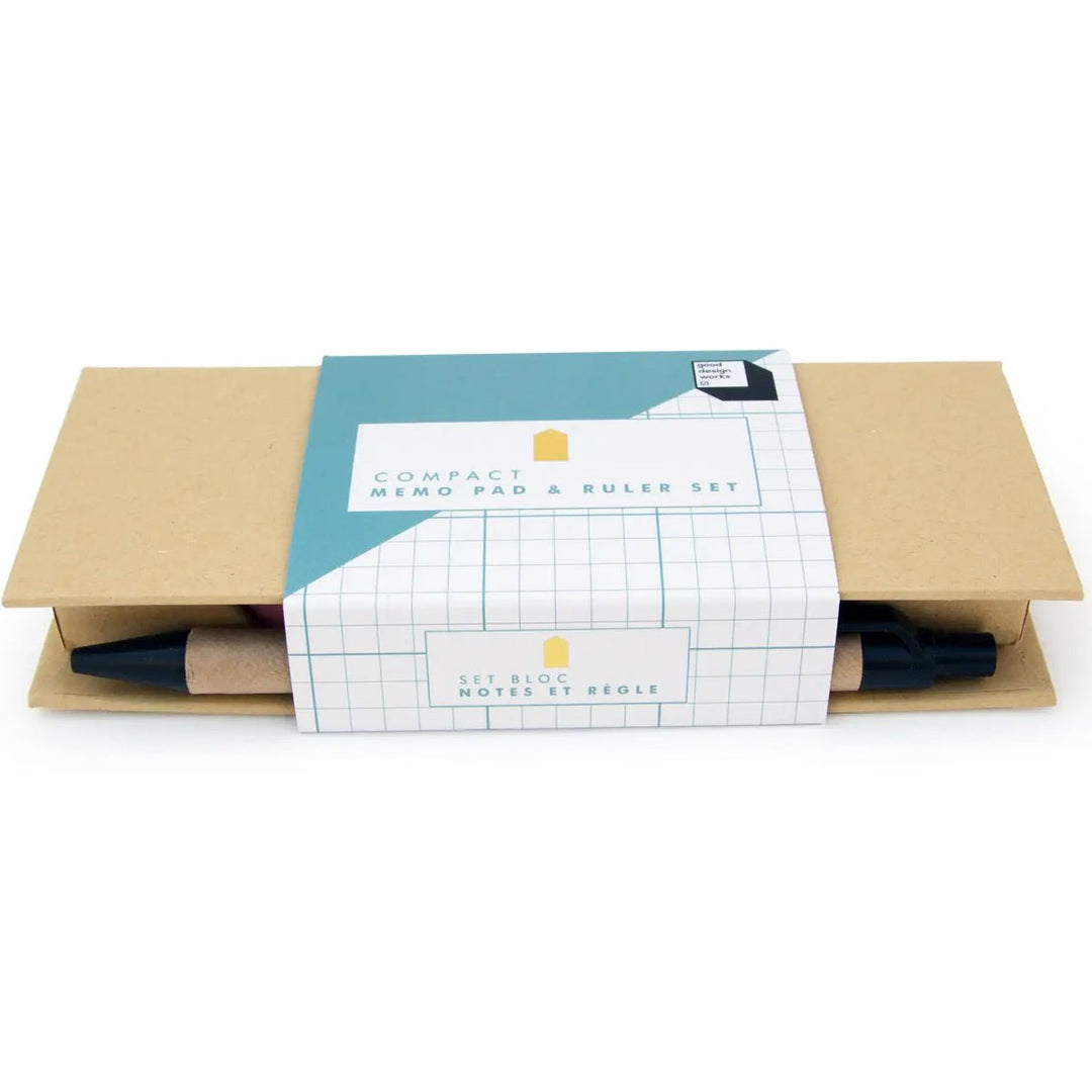 Compact Memo Pad &amp; Ruler Set - Lockwood Shop - Suck US