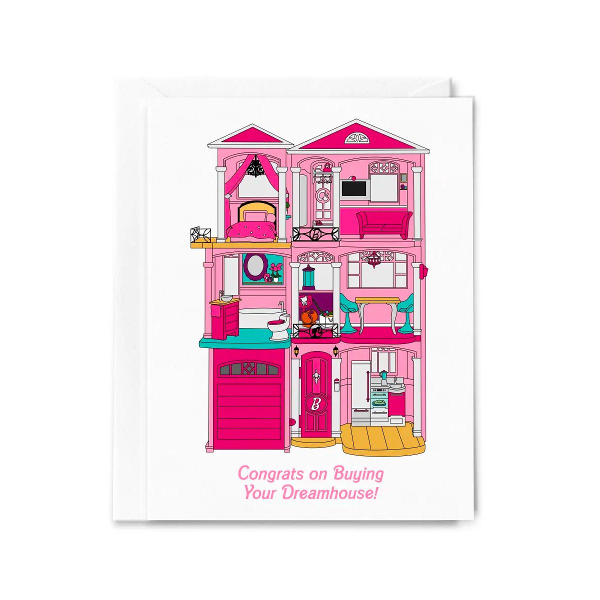 Congrats on Your Dreamhouse! Greeting Card - Lockwood Shop - Sammy Gorin
