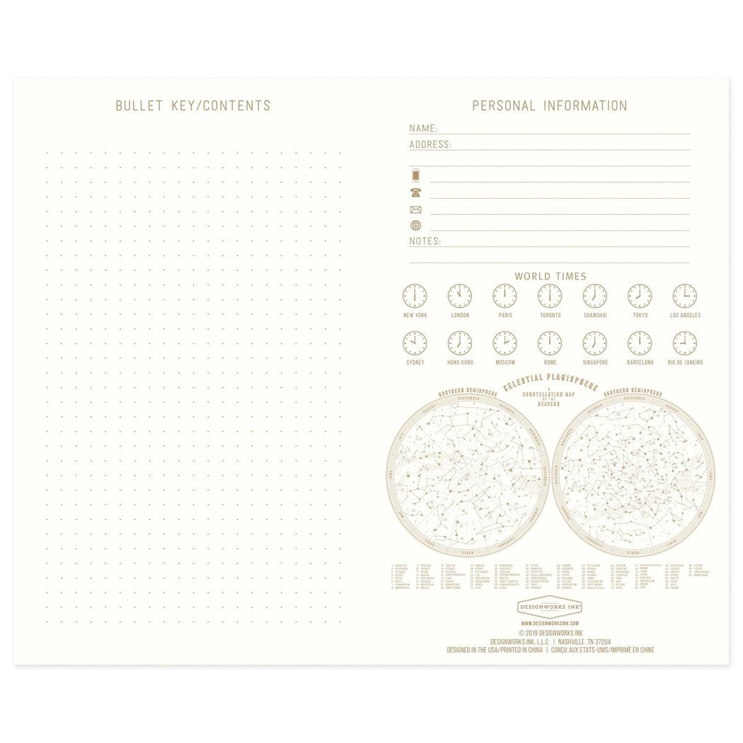 Constellations Book Cloth Notebook - Lockwood Shop - Designworks Inc