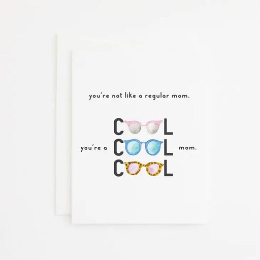 Cool Mom Sunglasses Greeting Card - Lockwood Shop - Party Sally