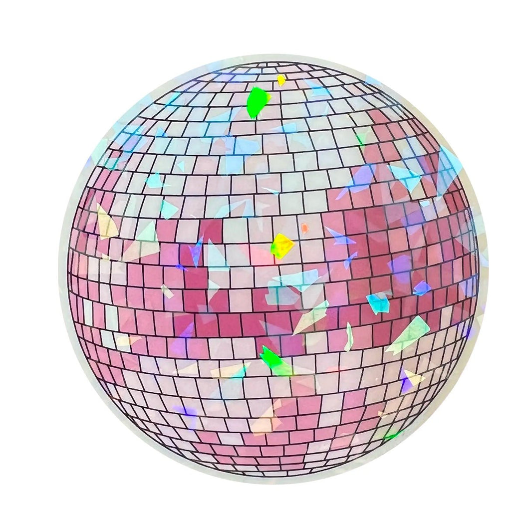 Cracked Holo Disco Ball Sticker - Lockwood Shop - Sammy Gorin