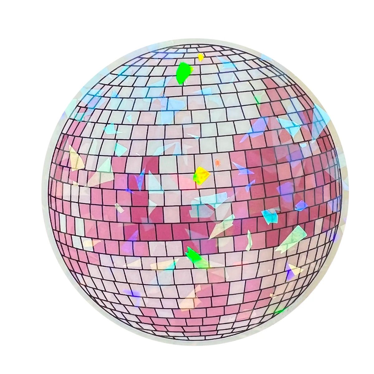 Cracked Holo Disco Ball Sticker — Lockwood Shop