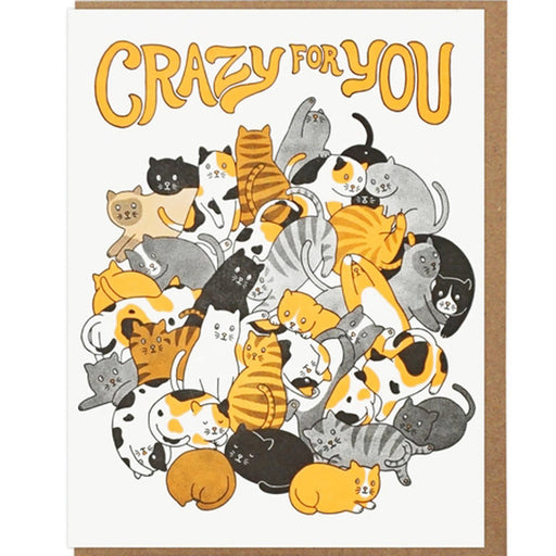 Crazy Cats Greeting Card - Lockwood Shop - Lucky Horse