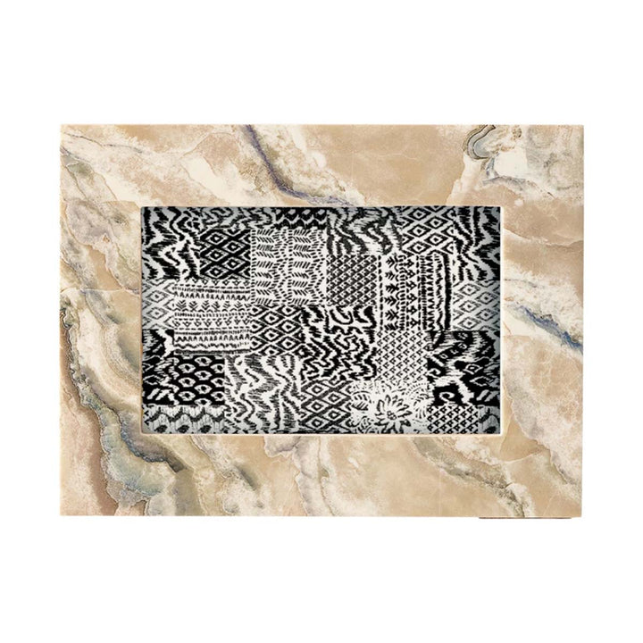 Cream Marble Photo Frame - Lockwood Shop - Creative Co-Op
