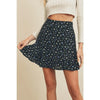 Dainty Falling Floral Mini Skirt in Black/ Multi - Lockwood Shop - Dress Forum