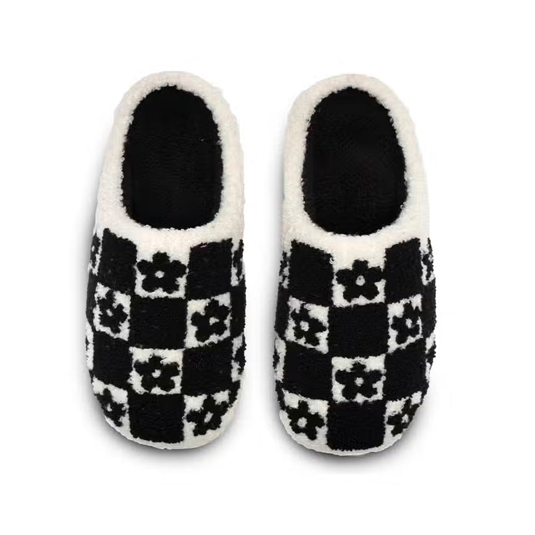 Daisy Checker Slippers - Lockwood Shop - Living Royal