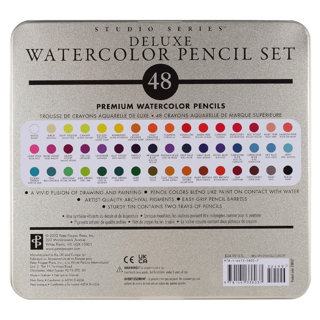 Deluxe Watercolor Pencil Set - Lockwood Shop - Peter Pauper Press