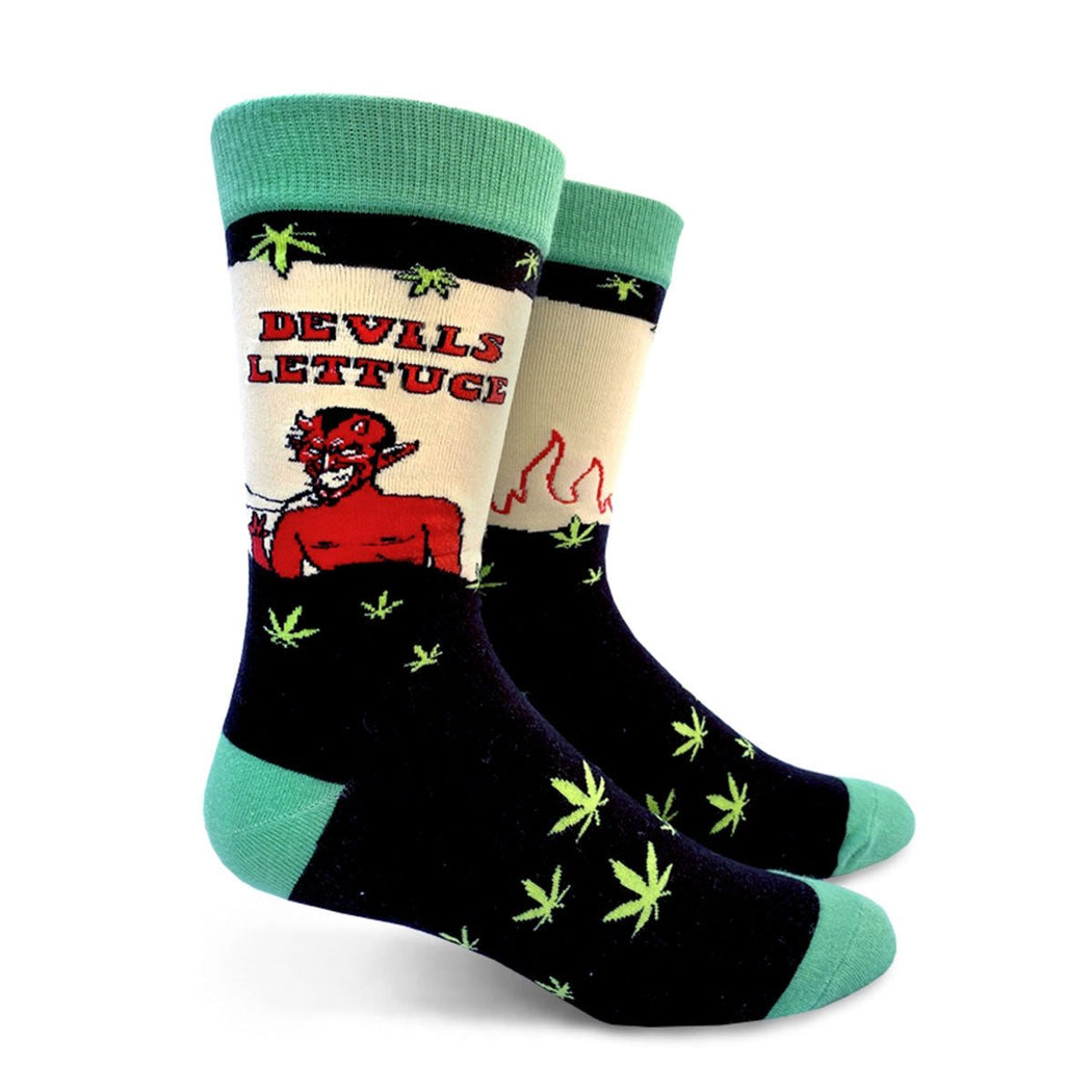 Devils Lettuce Men's Crew Socks - Lockwood Shop - Groovy Things co