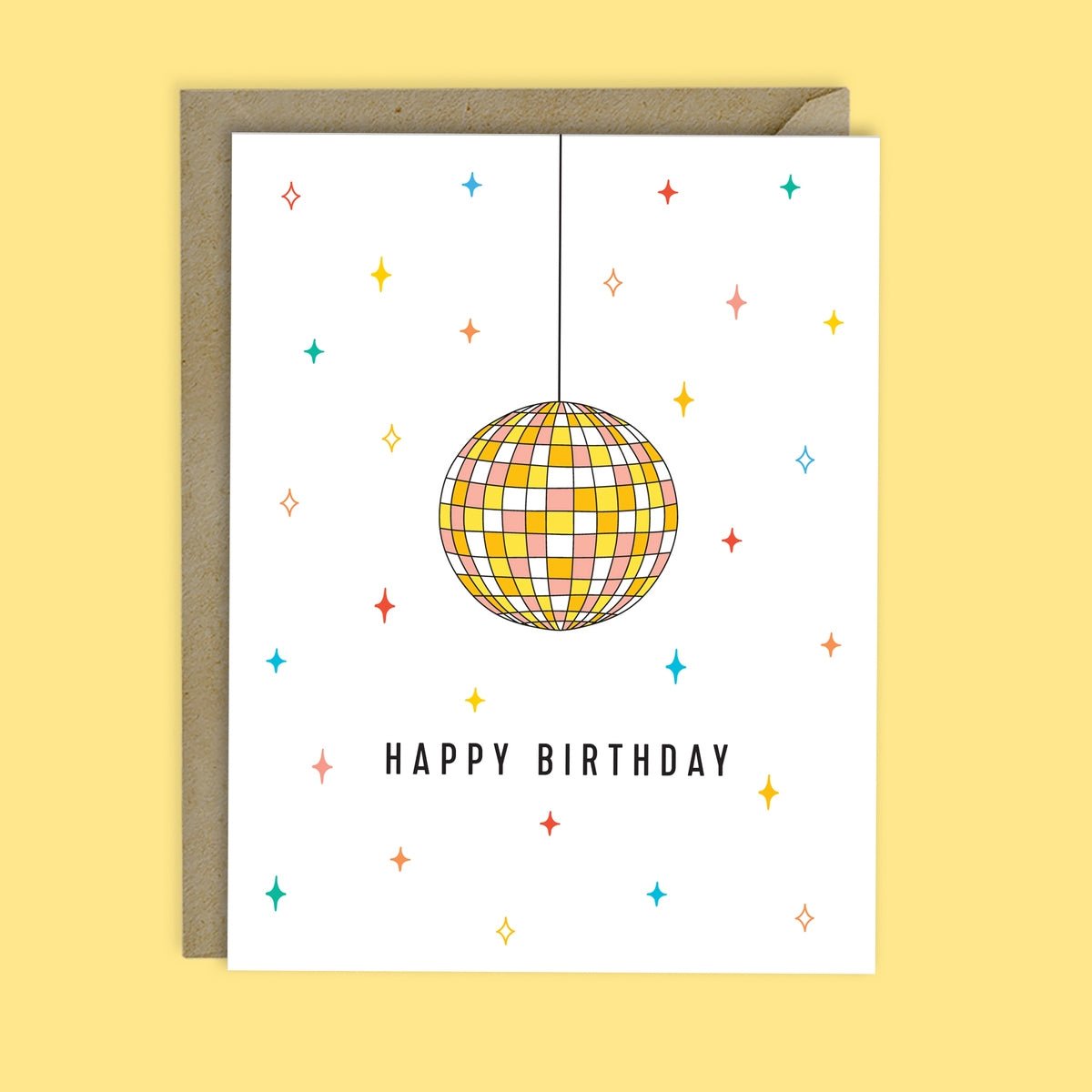 Disco Ball Happy Birthday Card - Lockwood Shop - Melloworks