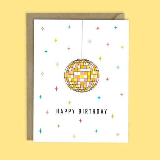 Disco Ball Happy Birthday Card - Lockwood Shop - Melloworks