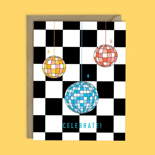 Disco Party Celebrate Greeting Card - Lockwood Shop - Melloworks