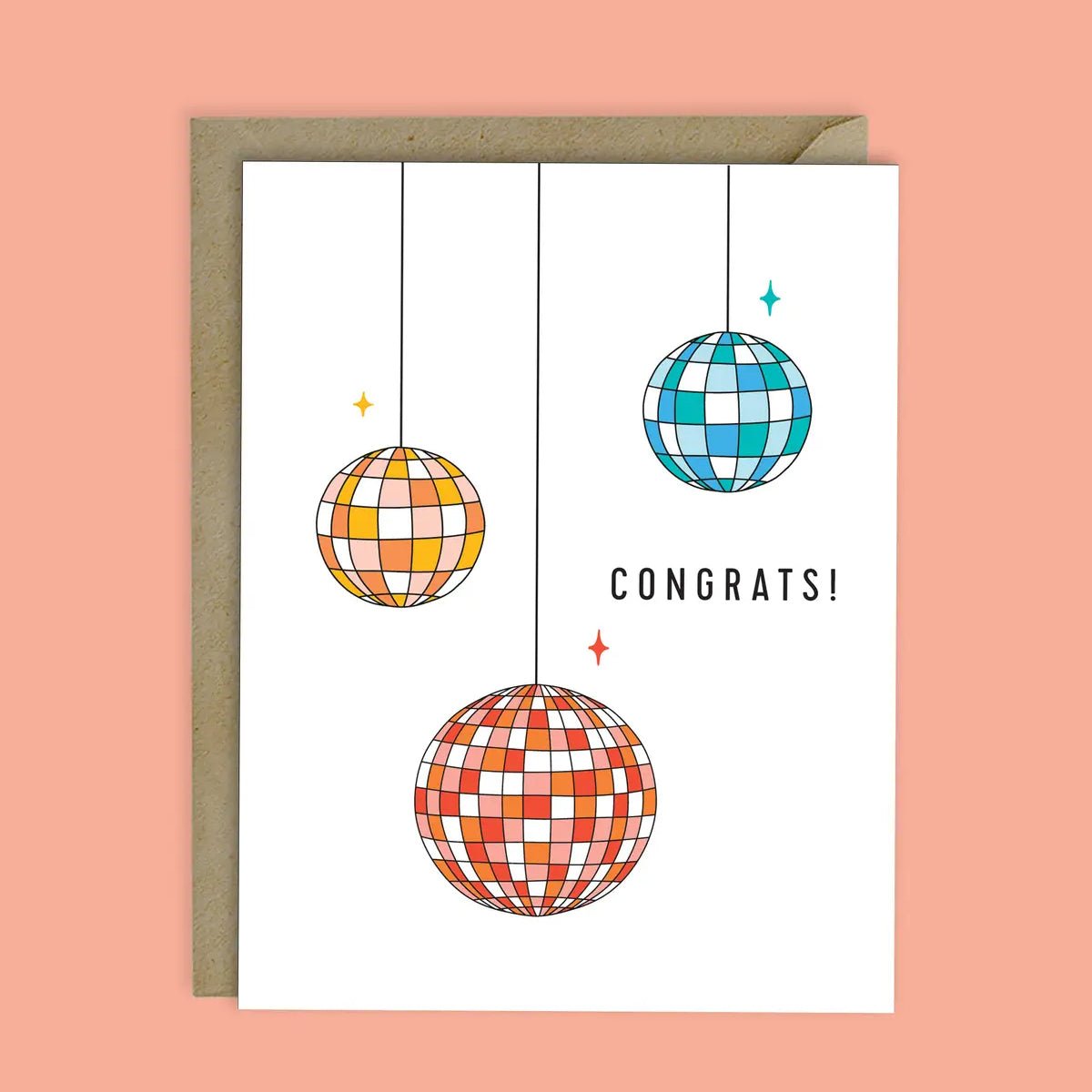 Disco Party Congrats Card - Lockwood Shop - Melloworks