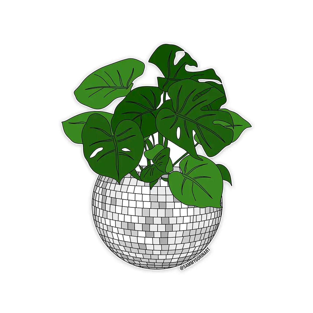 Disco Planter Sticker - Lockwood Shop - Sammy Gorin