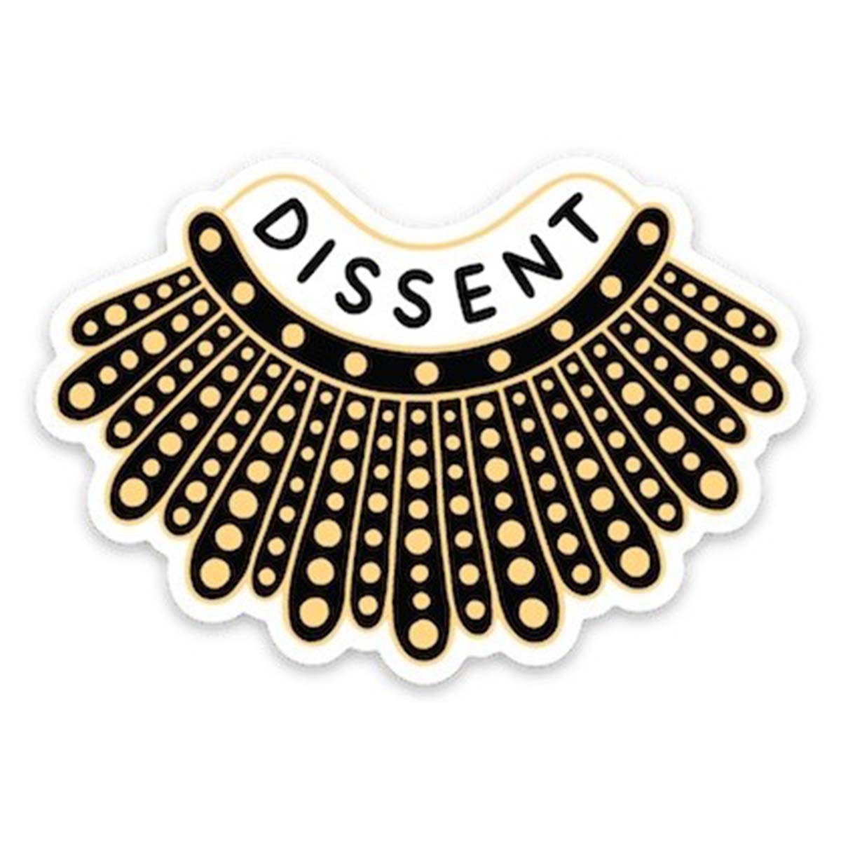 Dissent Collar (Die Cut Sticker) — Lockwood Shop