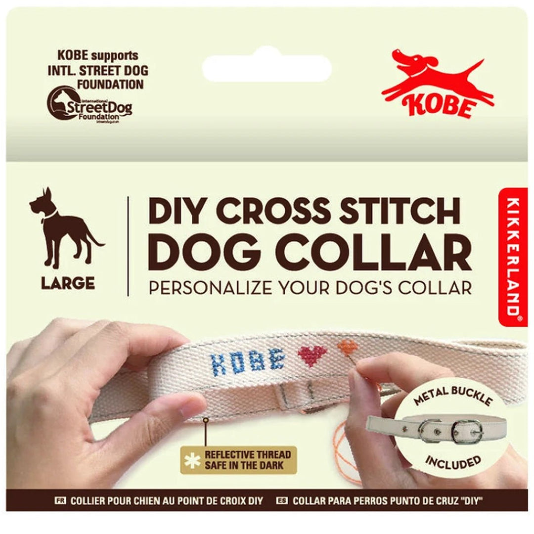 DIY Cross Stitch Dog Collar - Lockwood Shop - Kikkerland