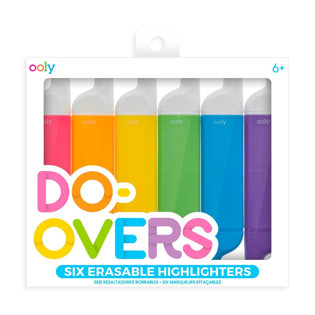 Do-Overs Erasable Highlighters - Lockwood Shop - Ooly