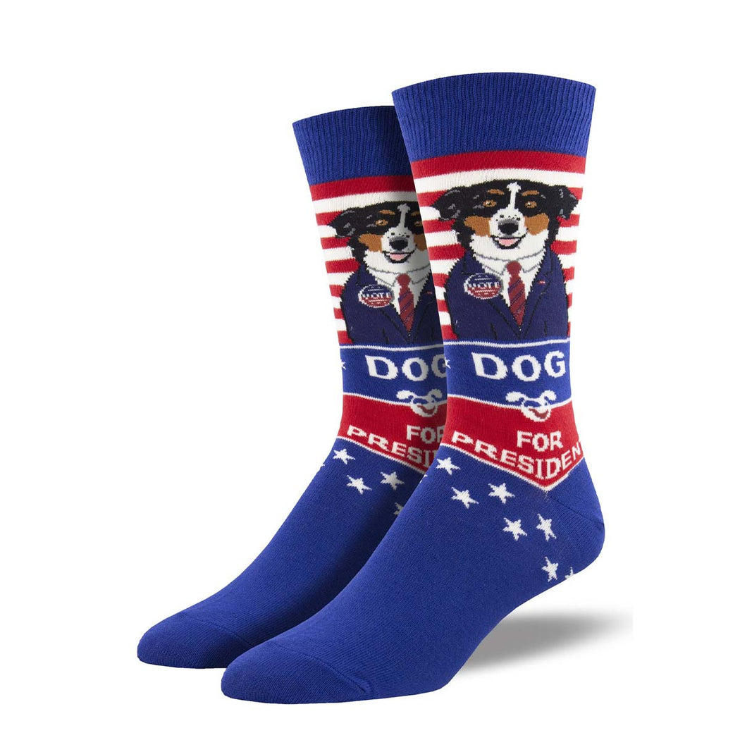 Dog For President Men's Sock - Lockwood Shop - Socksmith