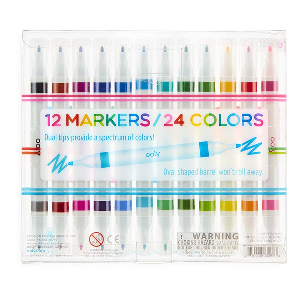 Drawing Duet Double-Ended Markers - Lockwood Shop - Ooly