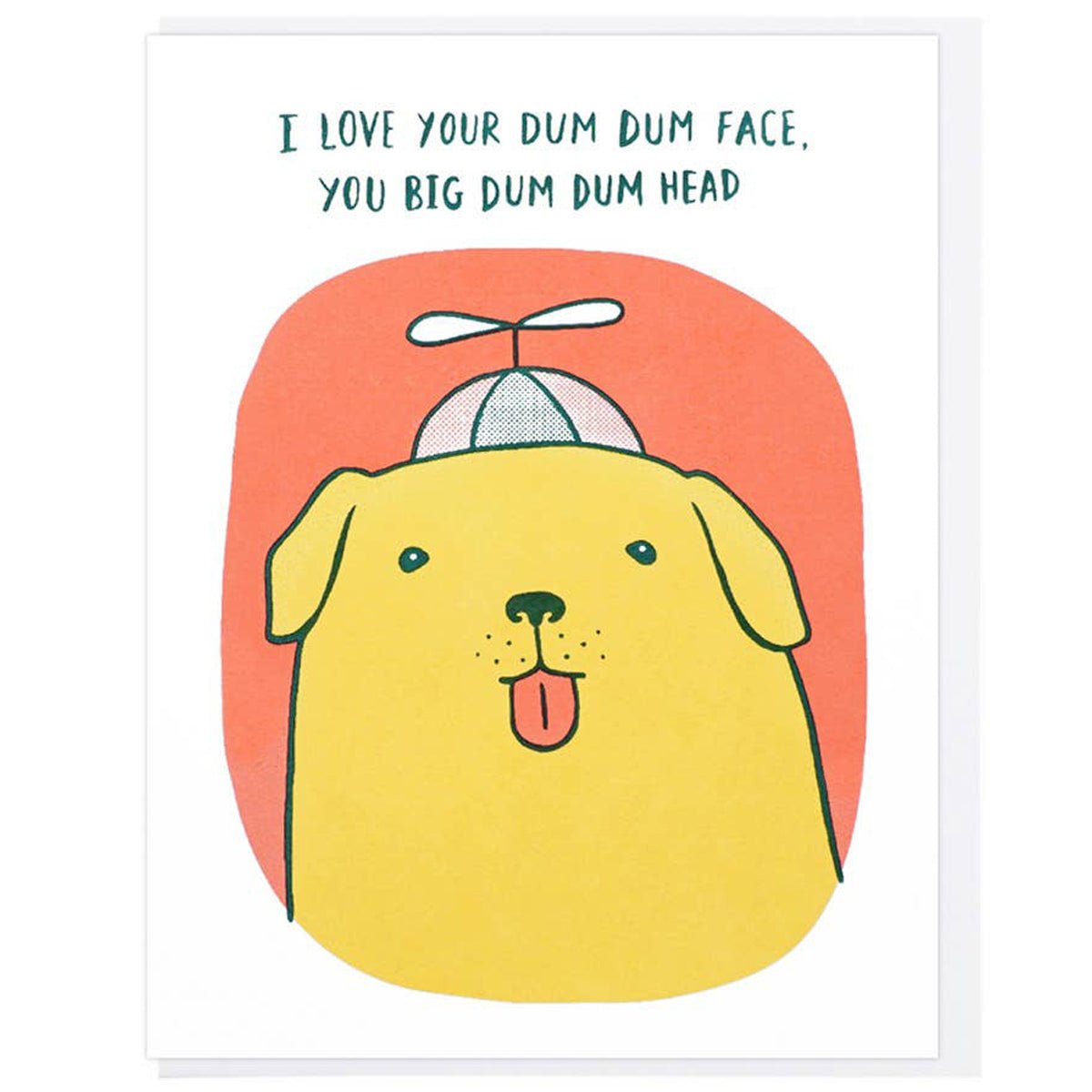Dum Dum Head Greeting Card - Lockwood Shop - Lucky Horse