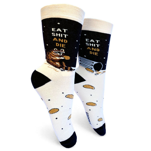 Eat Shit & Die Women's Crew Socks - Lockwood Shop - Groovy Things co