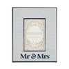 Eden "Mr. & Mrs." Picture Frame in Blue - Lockwood Shop - Shiraleah