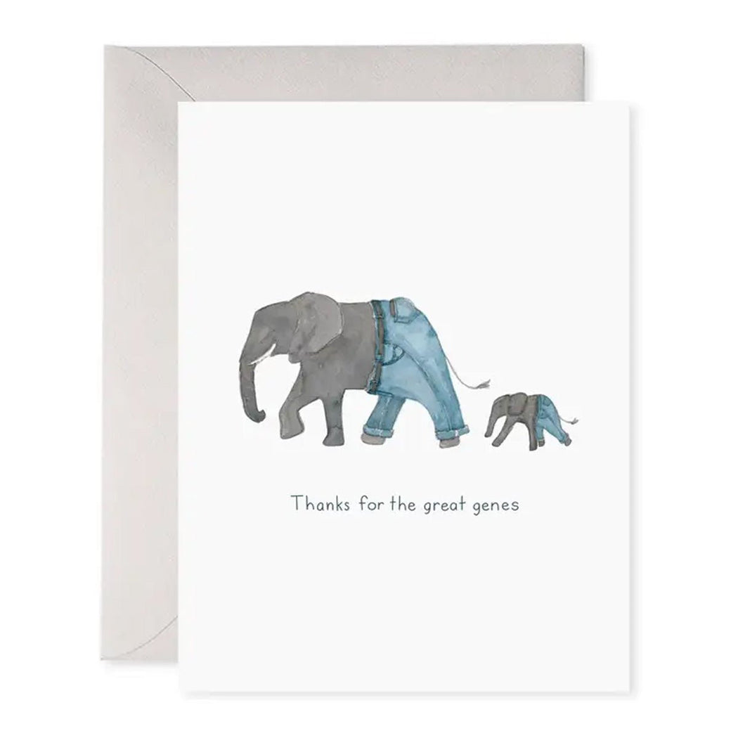 Elephant Genes Greeting Card - Lockwood Shop - E Frances Paper