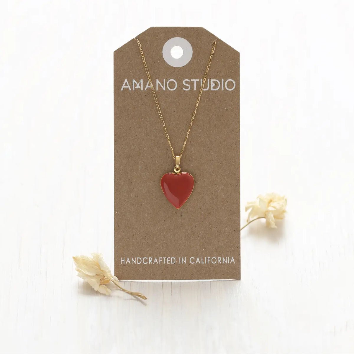 Enamel Heart Locket - Lockwood Shop - Amano