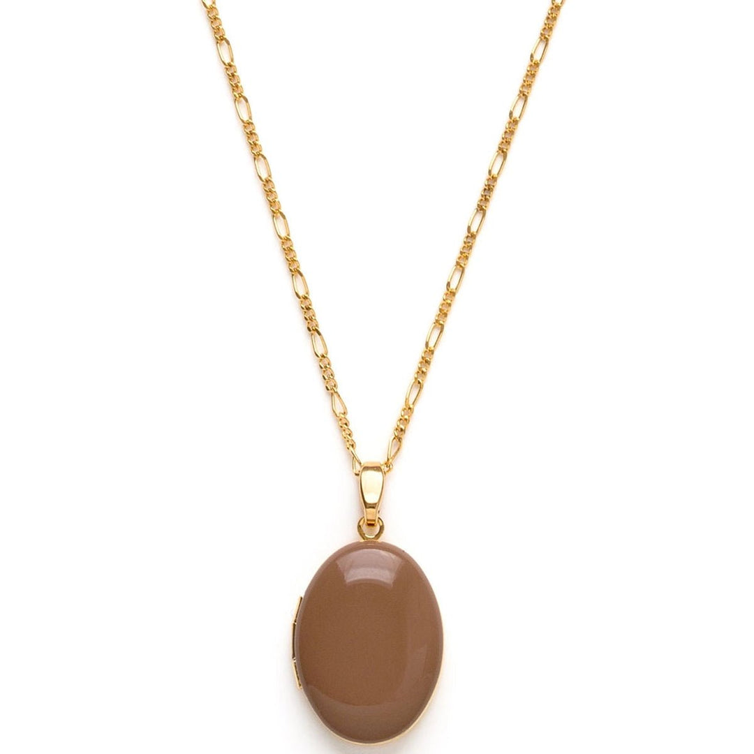 Enamel Oval Locket - Lockwood Shop - Amano