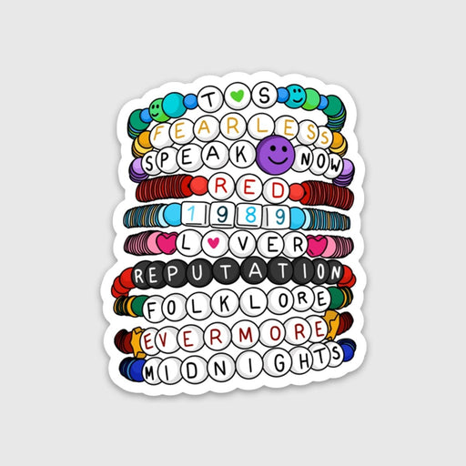 Eras Friendship Bracelets Sticker - Lockwood Shop - Brittany Paige