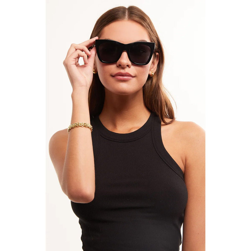 Everyday Sunglasses - Polished Black / Grey - Lockwood Shop - Z Supply
