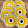 Evil Eye Beaded Coaster- Yellow - Lockwood Shop - Essence NY Inc