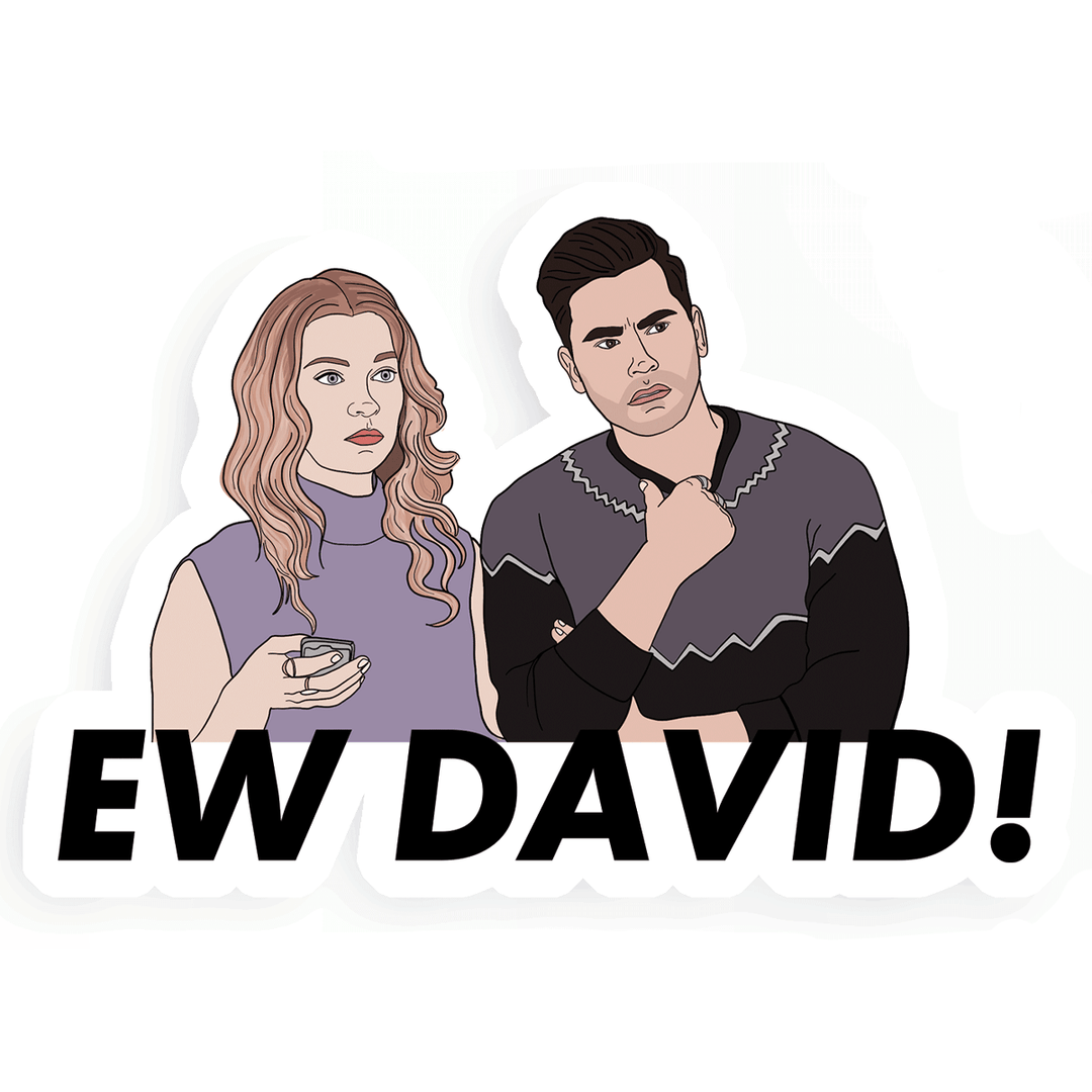 Ew David Sticker - Lockwood Shop - Party Mountain Paper
