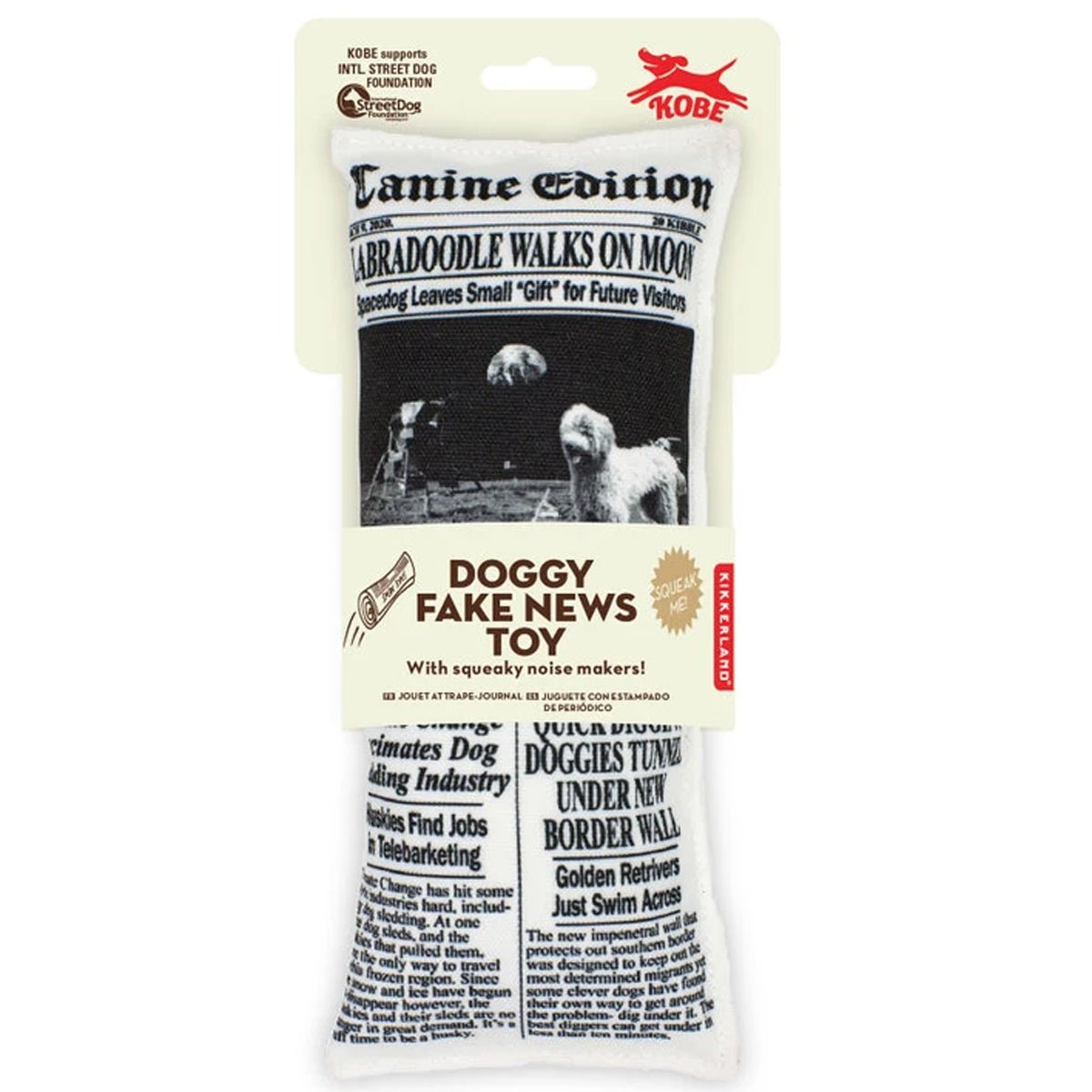 Fake News Doggy Toy - Lockwood Shop - Kikkerland