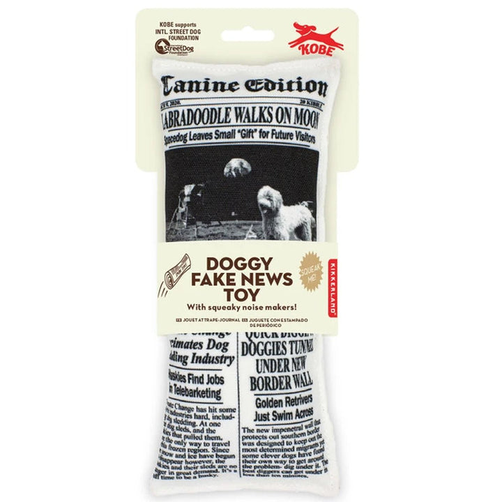Fake News Doggy Toy - Lockwood Shop - Kikkerland