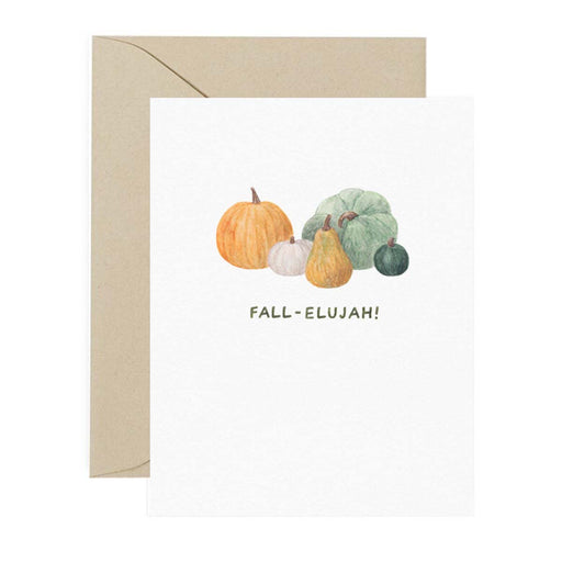 Fall-elujah Pumpkins Greeting Card - Lockwood Shop - Amy Zhang