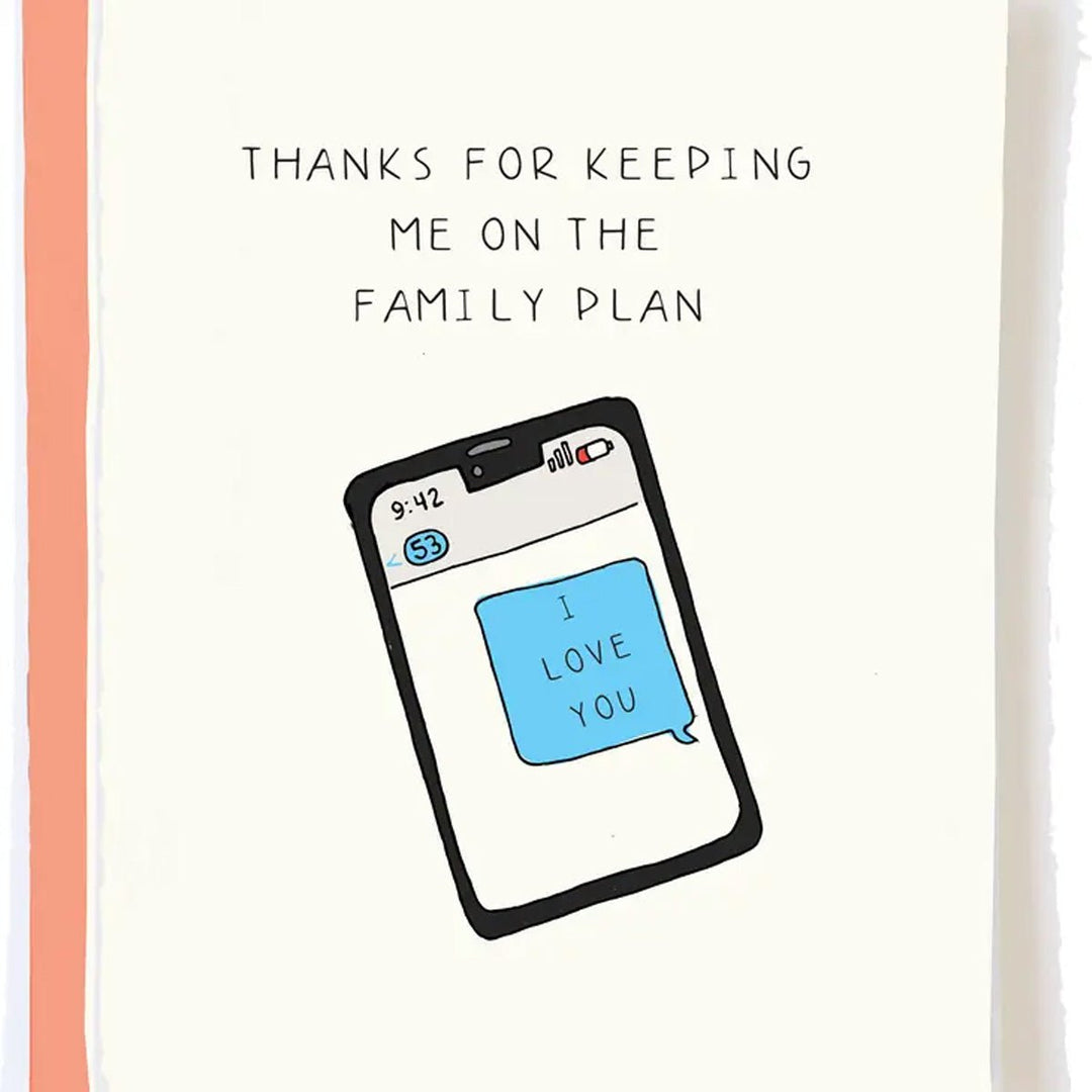 Family Plan Mom/Dad Greeting Card - Lockwood Shop - Pop Paper