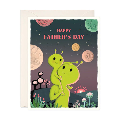Father's Day Aliens Greeting Card - Lockwood Shop - Joojoo Paper