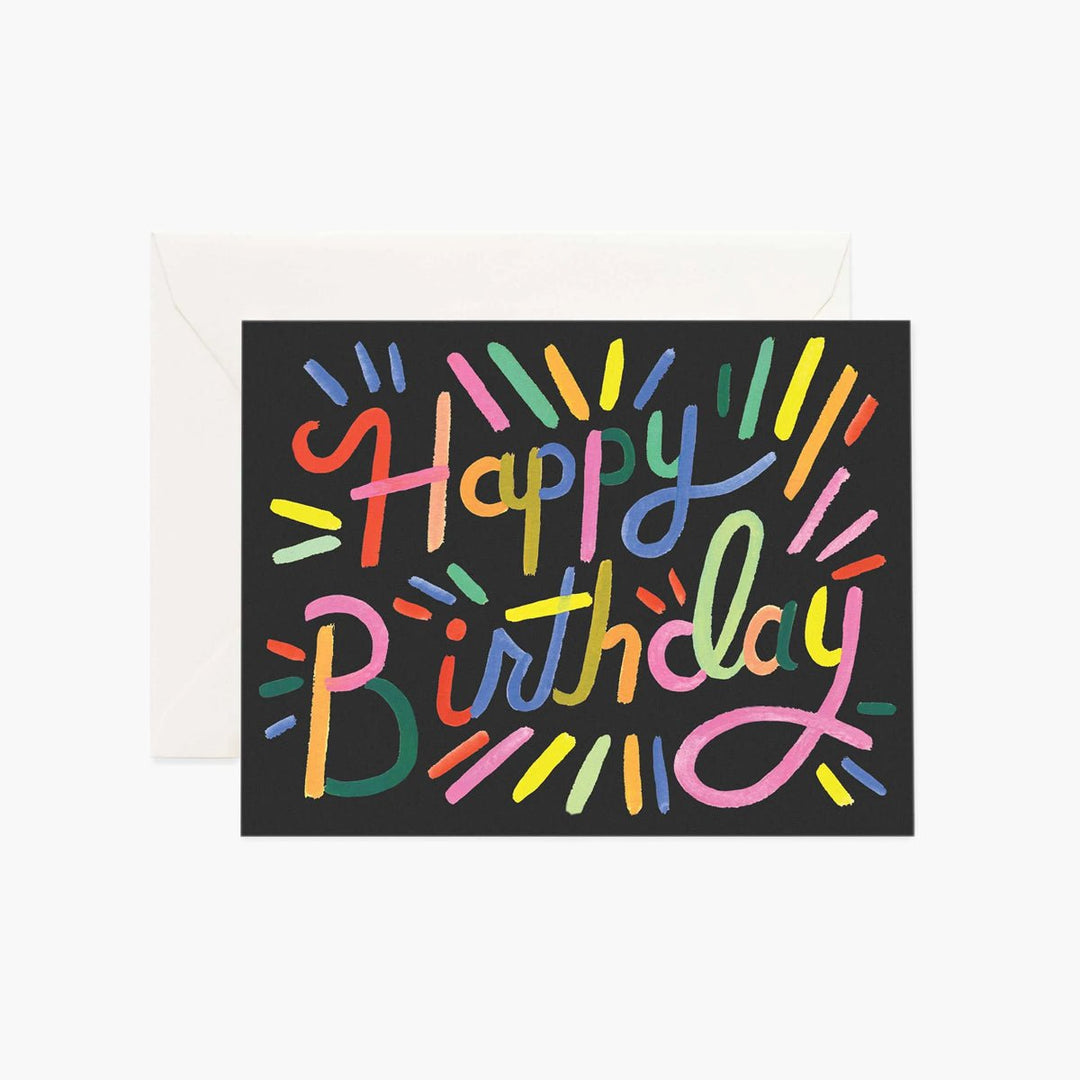 Fireworks Birthday Greeting Card - Lockwood Shop - Rifle