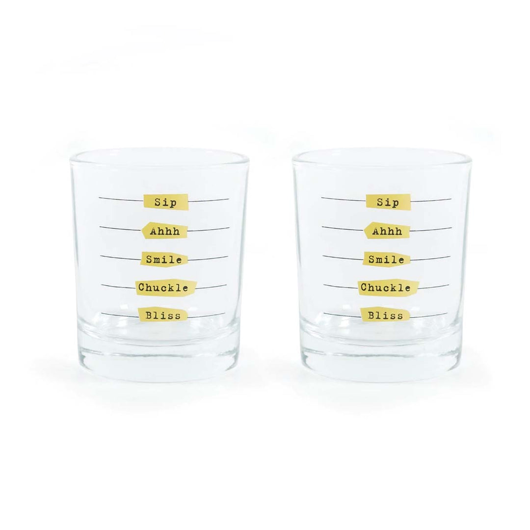 Five Stages To Happiness Glasses - Lockwood Shop - Kikkerland