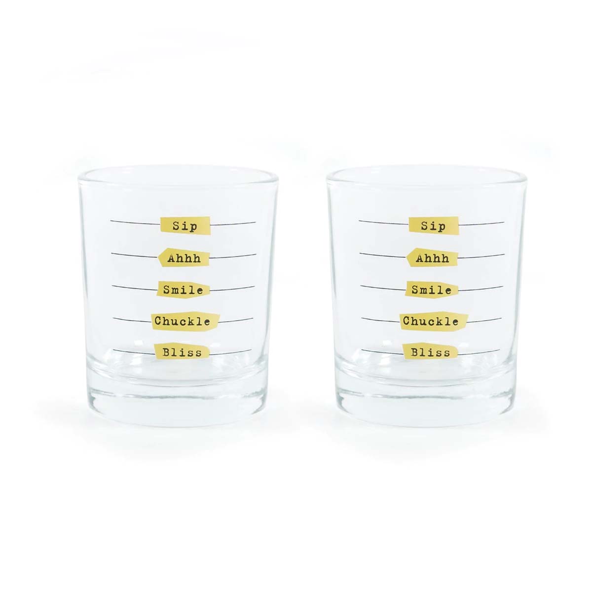Five Stages To Happiness Glasses - Lockwood Shop - Kikkerland