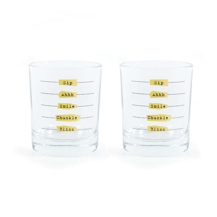 Five Stages To Happiness Glasses - Lockwood Shop - Kikkerland