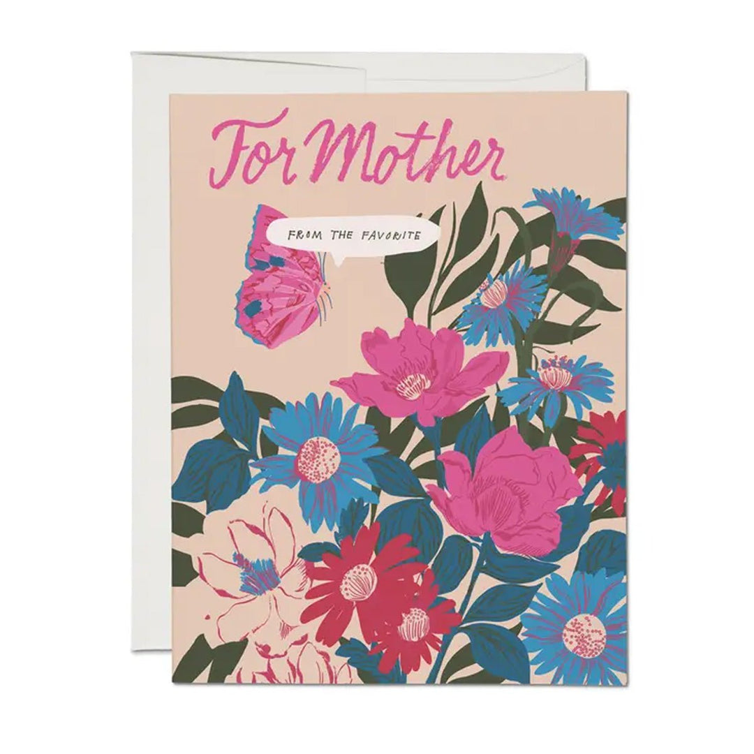 For Mother From the Favorite Greeting Card - Lockwood Shop - Red Cap Cards
