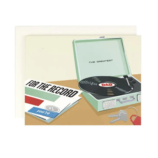 For the Record Dad Greeting Card - Lockwood Shop - Amy Heitman