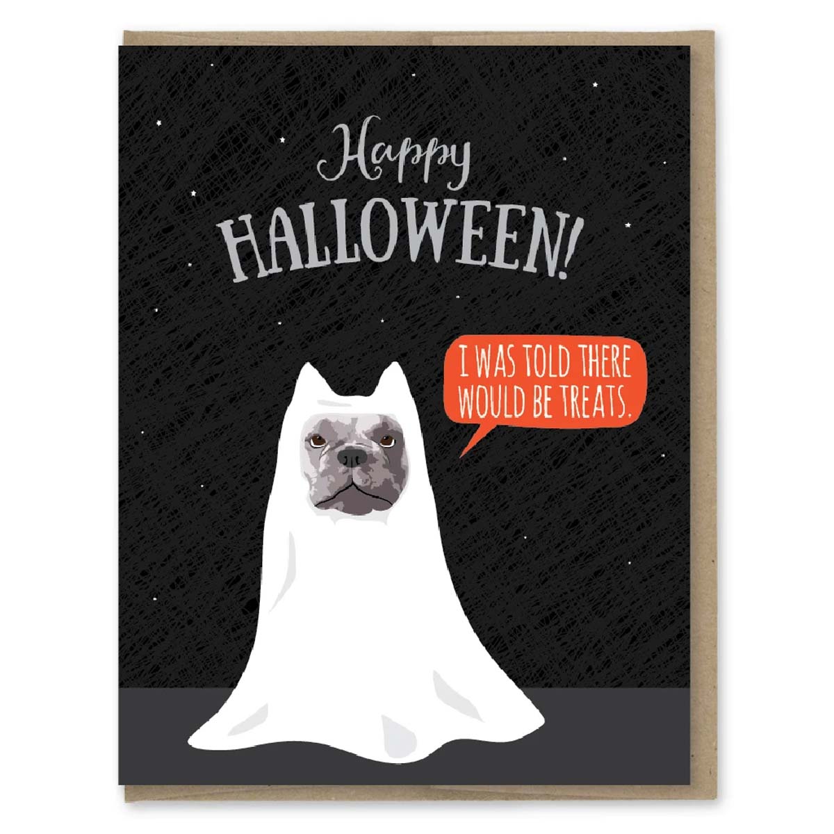 French Bulldog Treats Halloween Card - Lockwood Shop - Modern Printed Matter