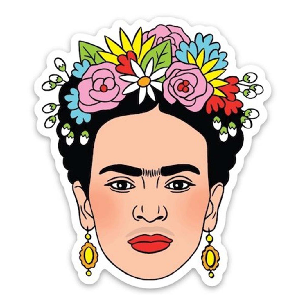 Frida Flower Crown (Die Cut Sticker) - Lockwood Shop - The Found