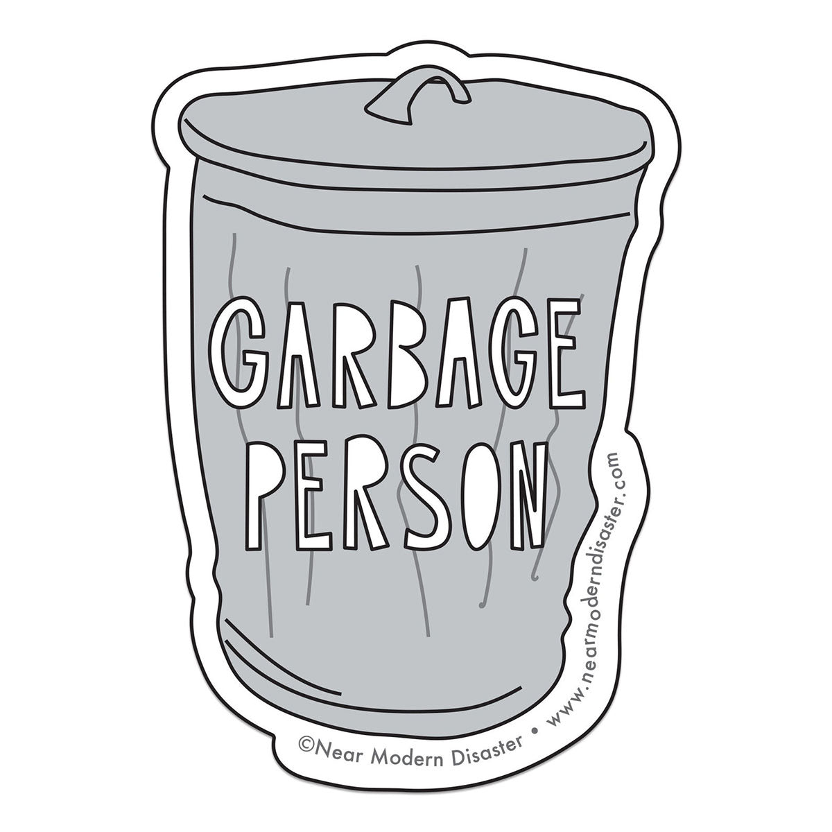 Garbage Man Window Sticker Garbage Person Sticker — Lockwood Shop