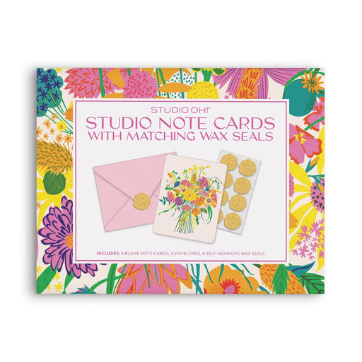 Garden Splash Note Cards w/ Matching Wax Seals - Lockwood Shop - Studio Oh